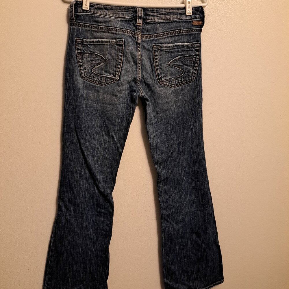 Silver Jeans Lola Western Glove Works Denim Jeans - Picture 12 of 12